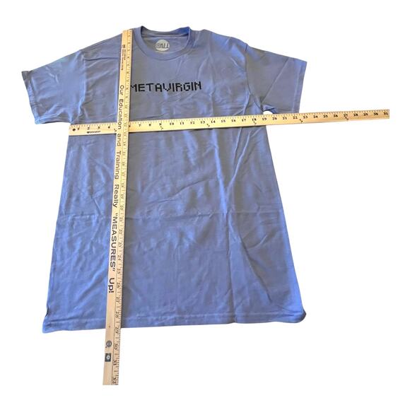 METAVIRGIN Graphic T SHIRT MED TEE Men's Women's Word Play 100% Cotton Cherry - Picture 4 of 7